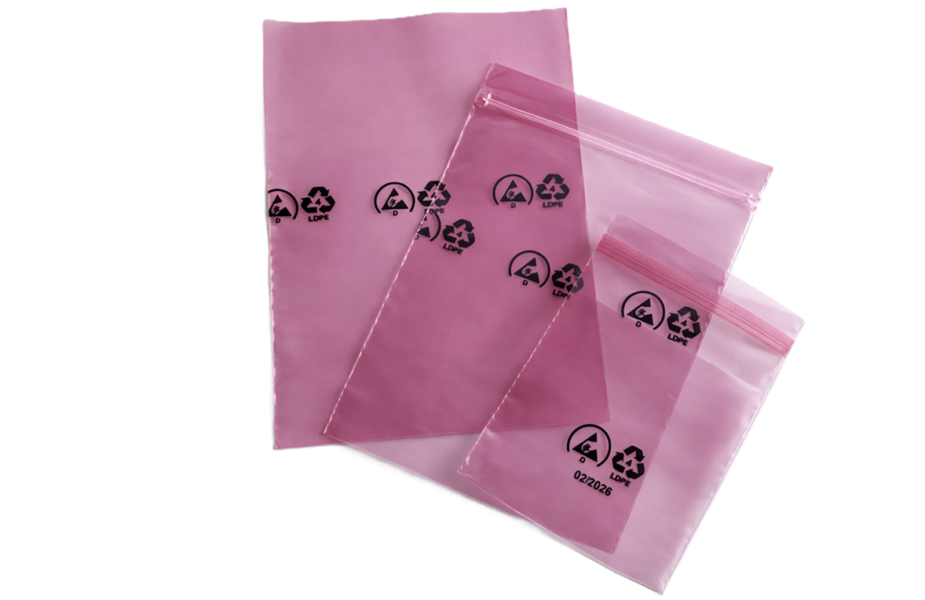 ESD DISSIPATIVE BAGS WITH ZIP LOCK (2) - 1181 x 764